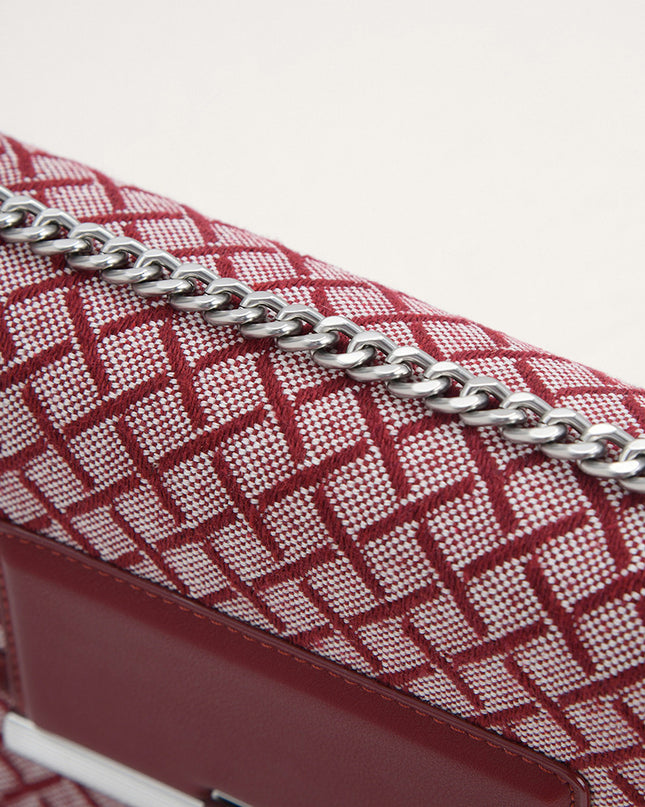 Canvas Structured Shoulder Bag
