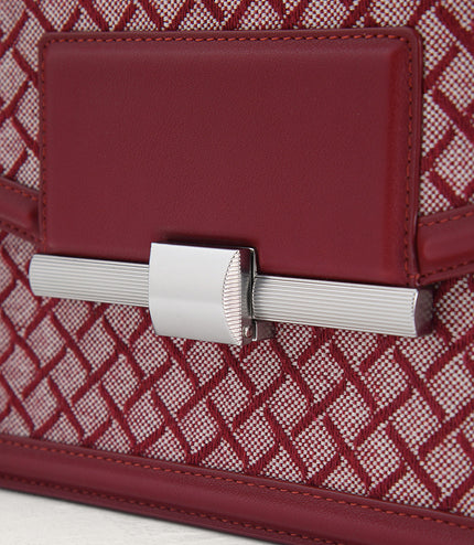 Canvas Structured Shoulder Bag