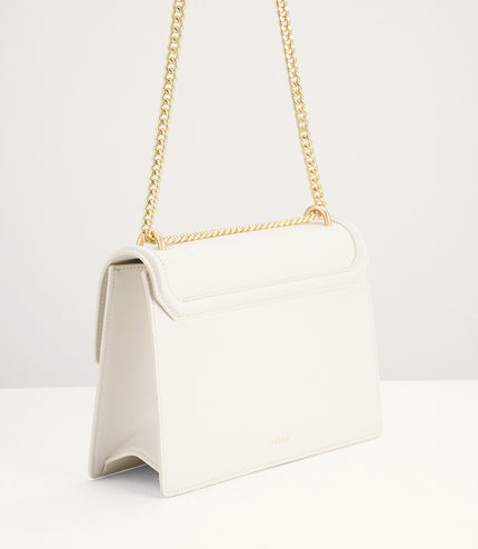 Canvas Structured Shoulder Bag
