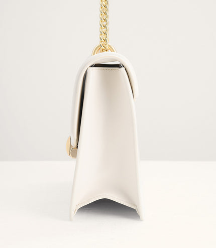 Canvas Structured Shoulder Bag