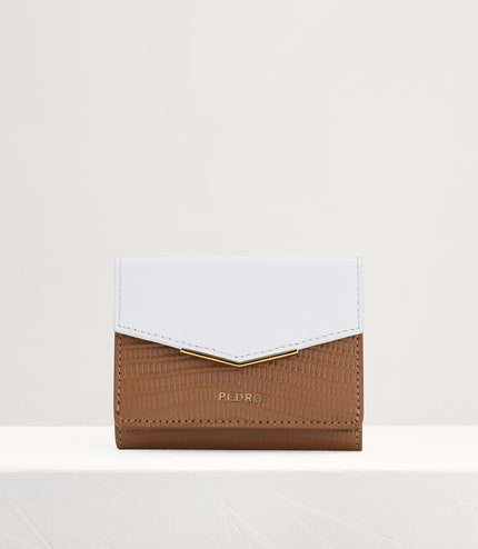 Lizard-Effect Leather Wallet