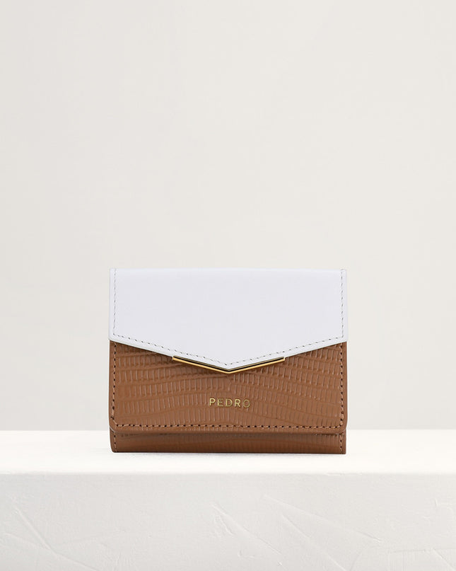 Lizard-Effect Leather Wallet