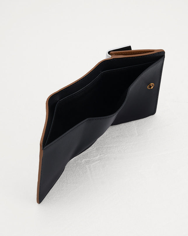 Lizard-Effect Leather Wallet