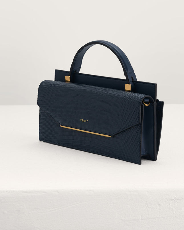 Lizard-Effect Leather Organiser