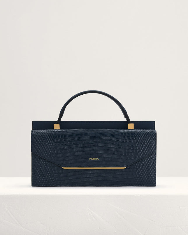 Lizard-Effect Leather Organiser