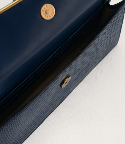 Lizard-Effect Leather Organiser