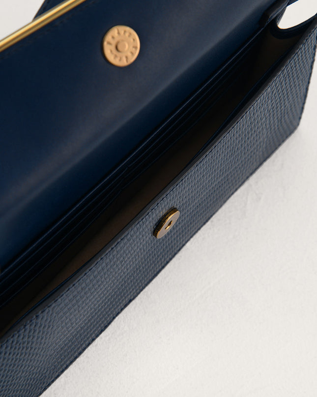 Lizard-Effect Leather Organiser