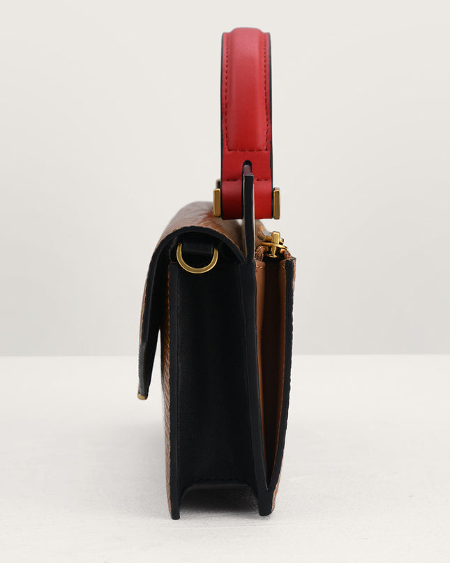Lizard-Effect Leather Organiser
