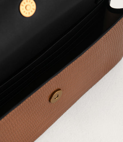 Lizard-Effect Leather Organiser