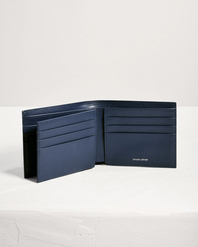 Leather Bi-Fold Flip Wallet