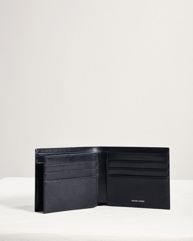 Leather Bi-Fold Flip Wallet