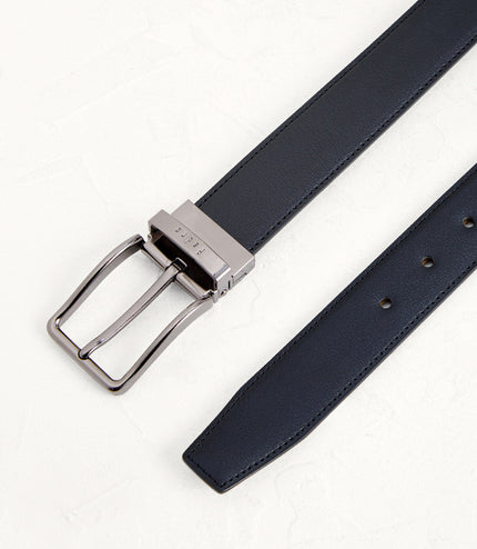 Reversible Leather Pin Belt