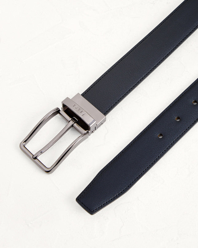 Reversible Leather Pin Belt