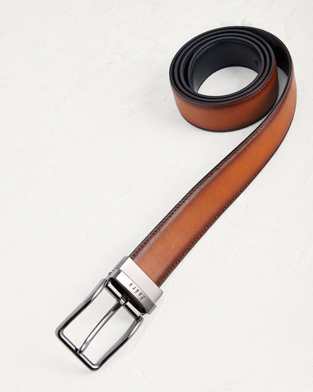 Reversible Leather Pin Belt