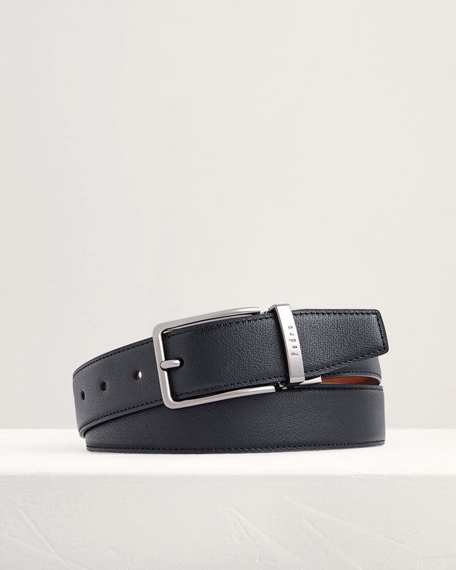 Reversible Leather Pin Belt