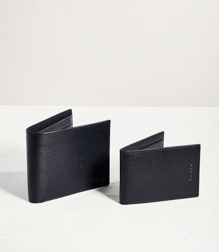 Leather Bi-Fold Wallet with Insert