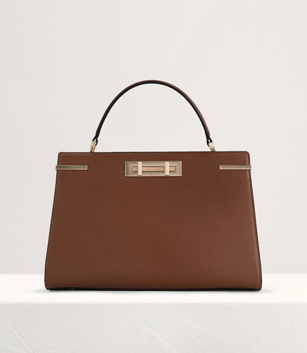 Top Handle Leather Bag