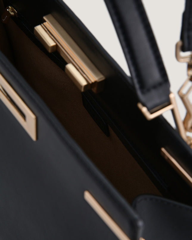 Top Handle Leather Bag