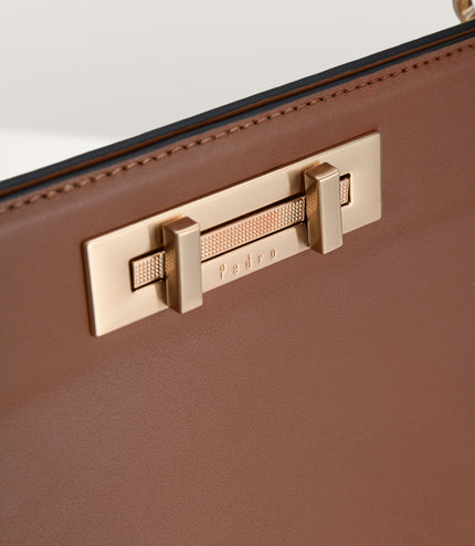 Top Handle Leather Bag