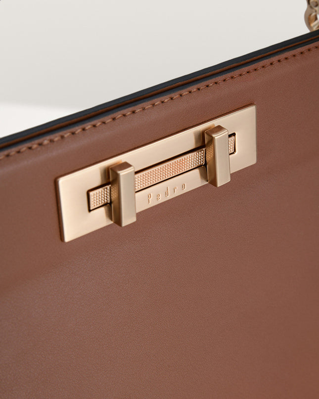 Top Handle Leather Bag