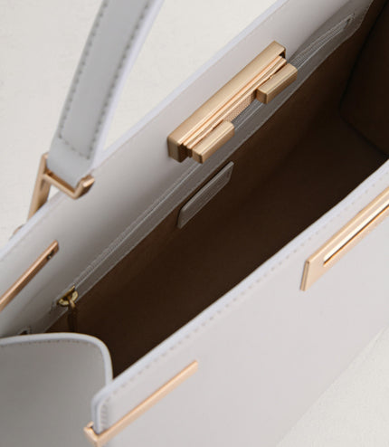 Top Handle Leather Bag