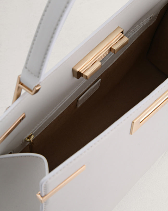 Top Handle Leather Bag