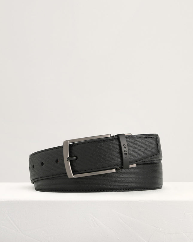 Leather Reversible Pin Belt
