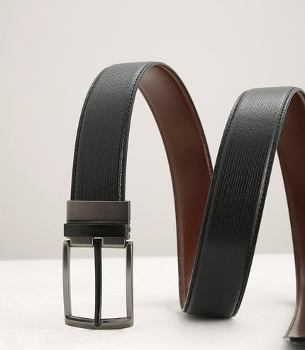Leather Reversible Pin Belt