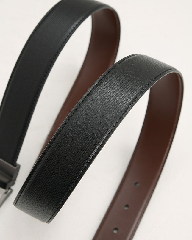 Leather Reversible Pin Belt