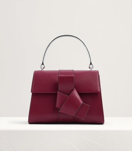 Knotted Detail Top Handle Bag