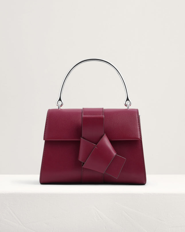 Knotted Detail Top Handle Bag
