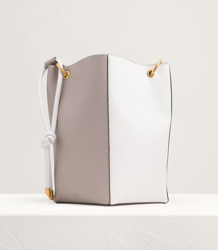 Rope Detail Paneled Hobo Bag