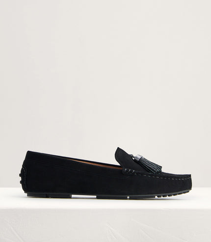 Tassel Detail Suede Moccasins