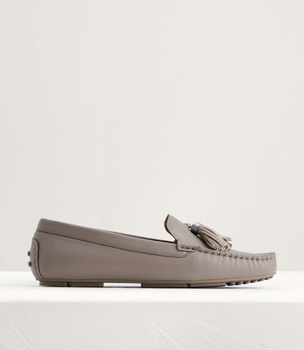 Tassel Detail Suede Moccasins