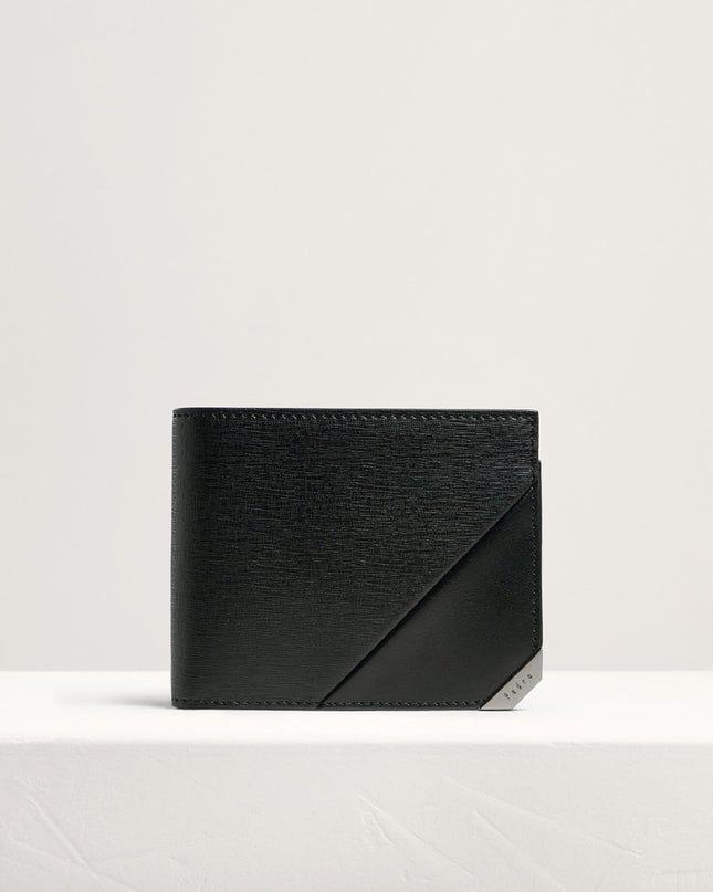 Leather Bi-Fold Money Clip Cardholder