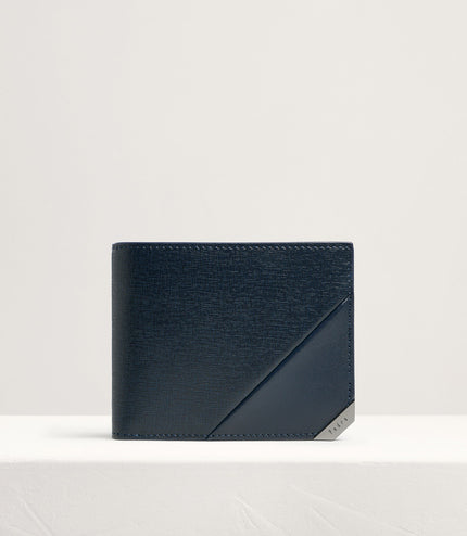 Leather Bi-Fold Money Clip Cardholder