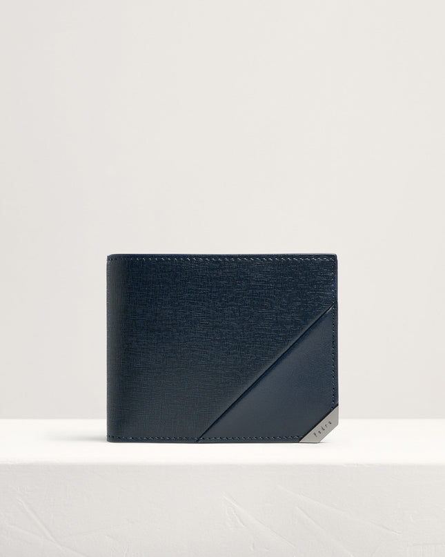 Leather Bi-Fold Money Clip Cardholder