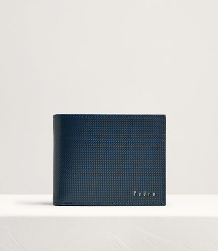 Embossed Leather Bi-Fold Wallet