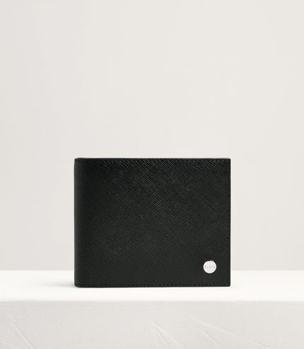 Embossed Leather Bi-Fold Wallet