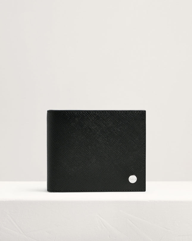 Embossed Leather Bi-Fold Wallet