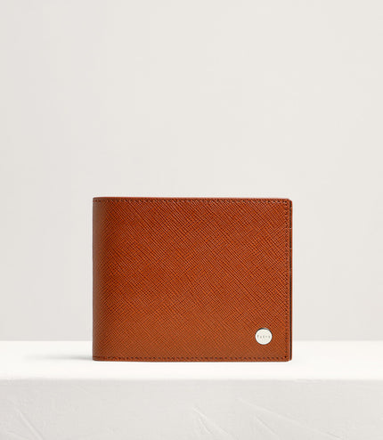 Embossed Leather Bi-Fold Wallet