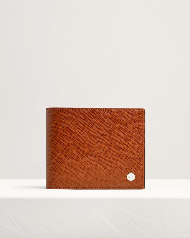 Embossed Leather Bi-Fold Wallet
