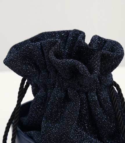 Tassel Drawstring Mini Bucket Bag