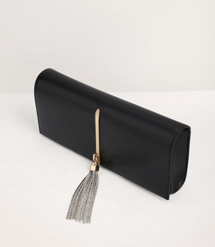Long Clutch with Gem Tassel