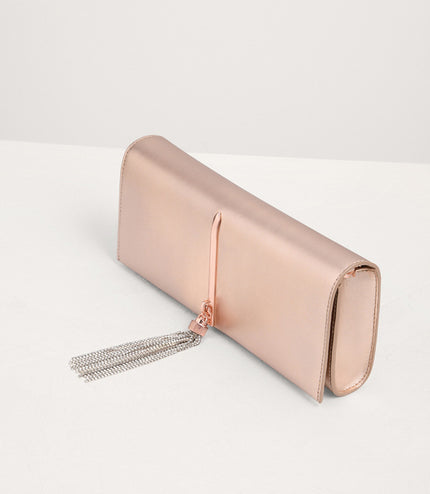 Long Clutch with Gem Tassel