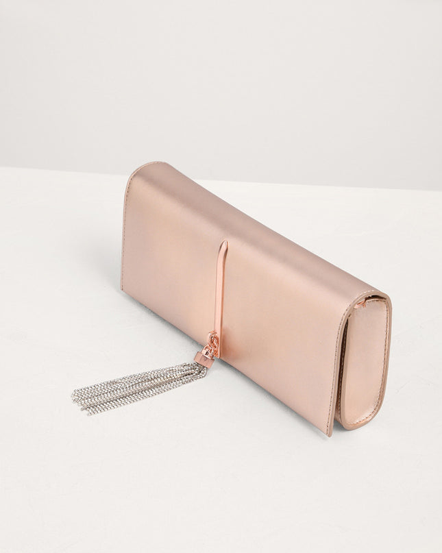 Long Clutch with Gem Tassel