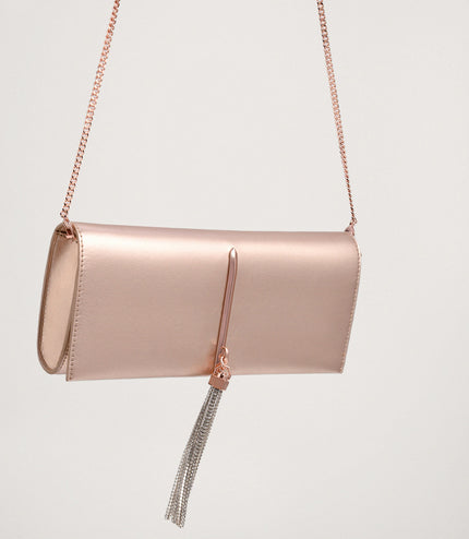 Long Clutch with Gem Tassel