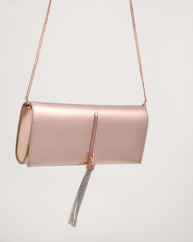 Long Clutch with Gem Tassel