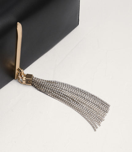 Long Clutch with Gem Tassel