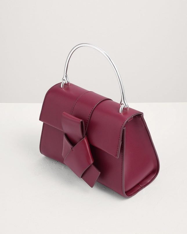 Knotted Detail Top Handle Bag